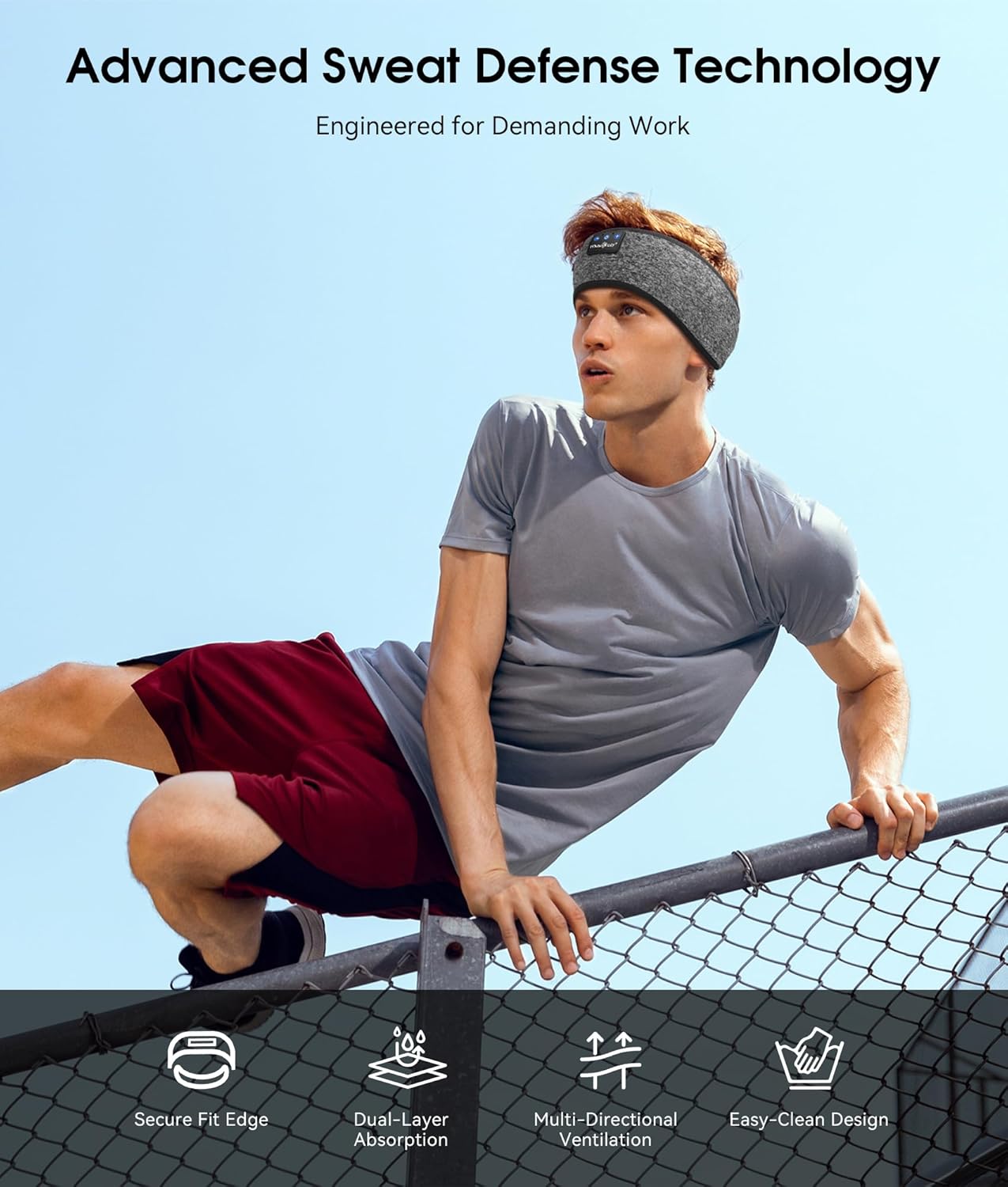 Sleep Headphones Bluetooth 5.4 Headband, Wireless Earphones Music Sleep Earbuds Sleeping Eye Mask with HD Stereo Speakers for Workout Running Travel Yoga, Ideal Gifts for Men Women